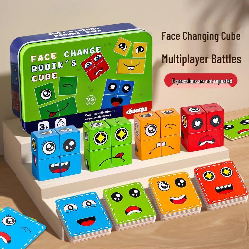 Children's Expression Magic Cube: Interactive Building Blocks for Ages 3-6
