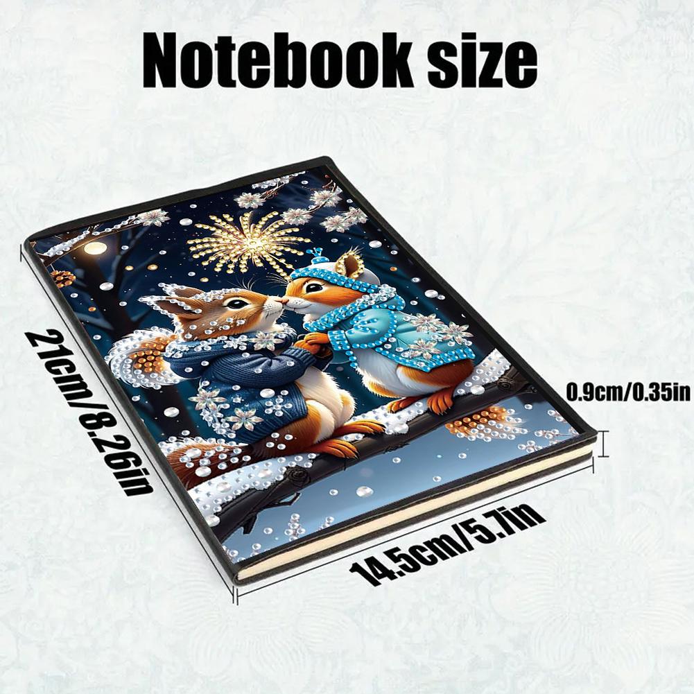 Diamond Painting Diary Book 50 Pages Crystal Notepad Sketchbook A5 Size 5D DIY Diamond Art Painting Notebook Kit