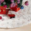Christmas Gold 120cm Snow Sequin Tree Skirt