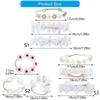 3Pcs Infant Stretchy Lace Headwear Hairband Feature Delicate Embroidery Soft Fabric for Everyday Wear and Photoshoots