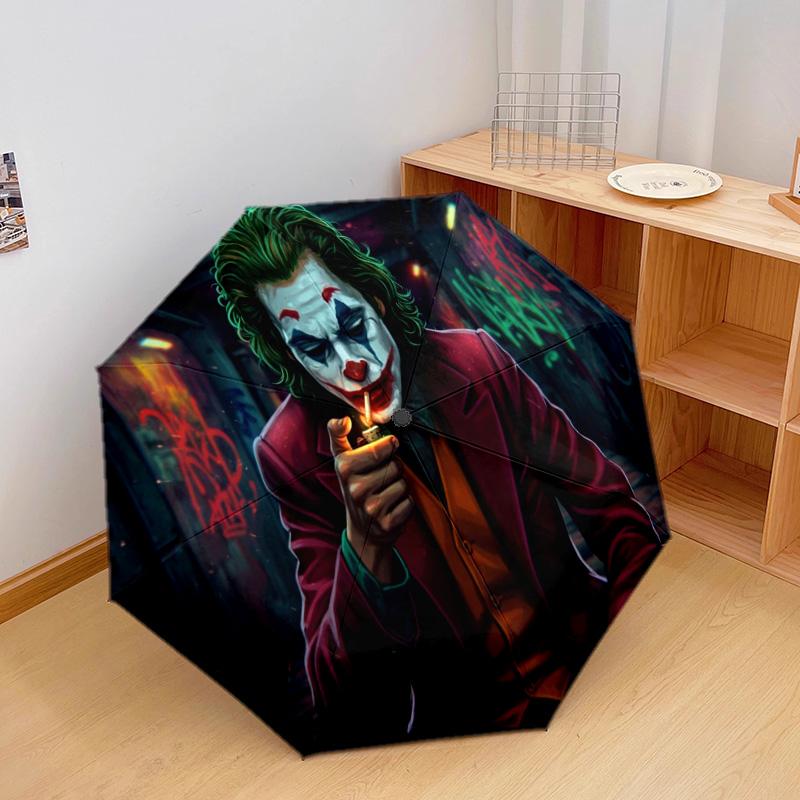1PC Joker's Transformation Automatic Umbrella - Suitable Travel Outdoor Portable Umbrella Birthday Gift Daily Essentials