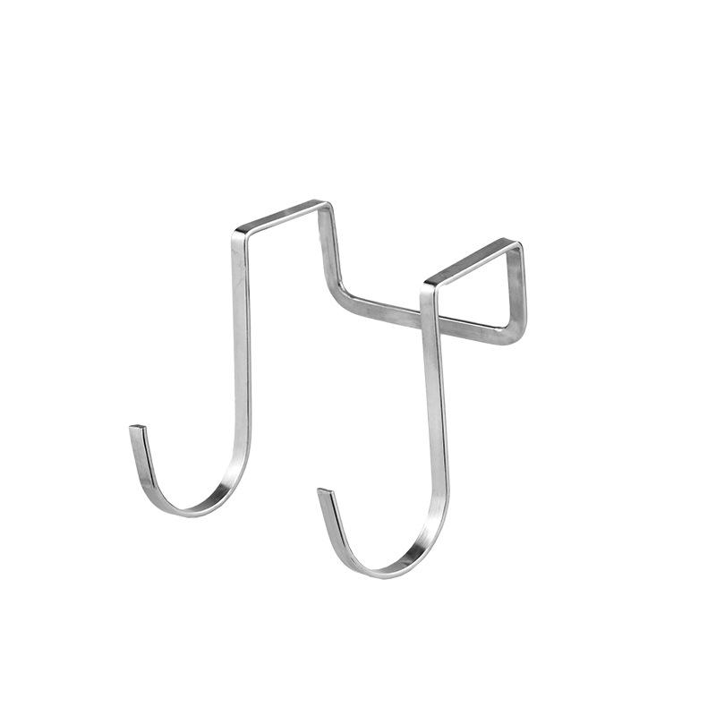 Hochwertiger, robuster S-Haken aus Edelstahl für die Aufbewahrung hinter der Tür – Bohrlos, Multifunktionaler Schrankhaken