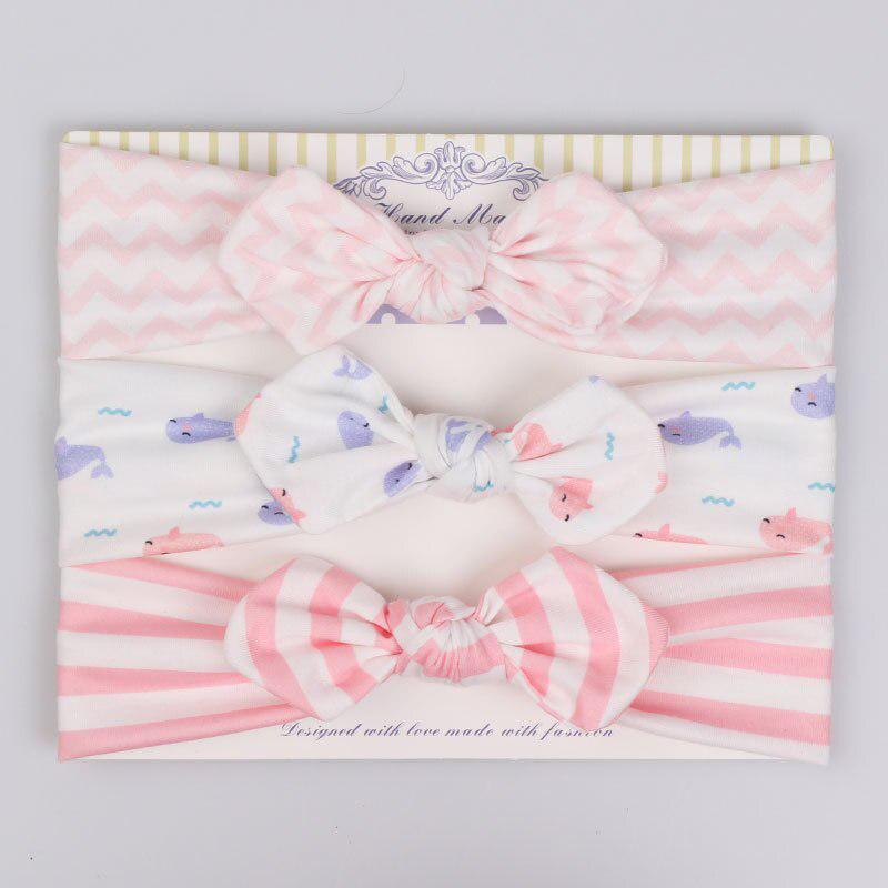 3 Stück Baby Stirnband Mädchen Haarschmuck Floral Schleife Baby Haarband Baumwolle Flamingo Säuglings Kopfbedeckung Kinder Mädchen Stirnbänder