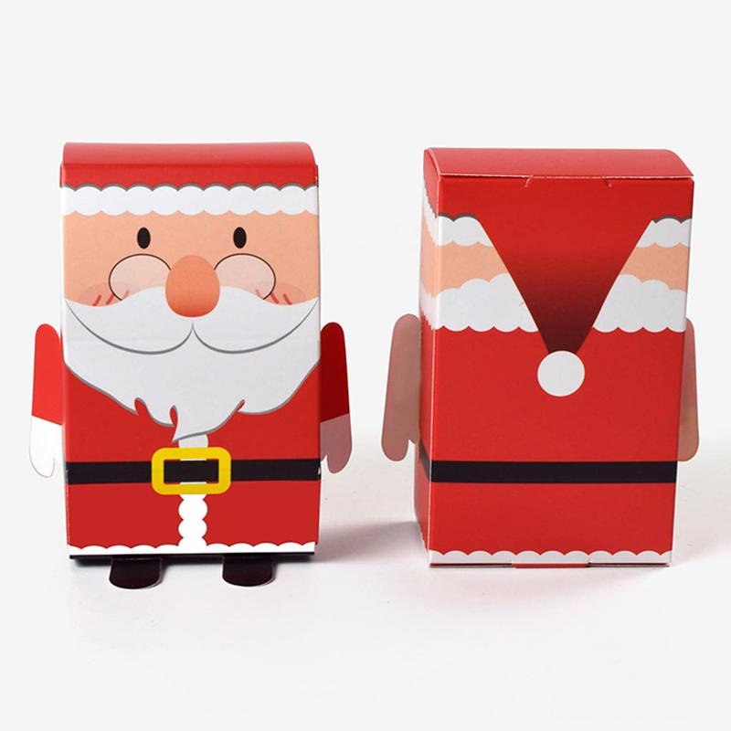 Caixa de doces com tema de Natal, lanches, biscoitos, caixas de embalagem, 2024, sacolas para presentes de festa de Natal, 2025, suprimentos para decoração de ano novo