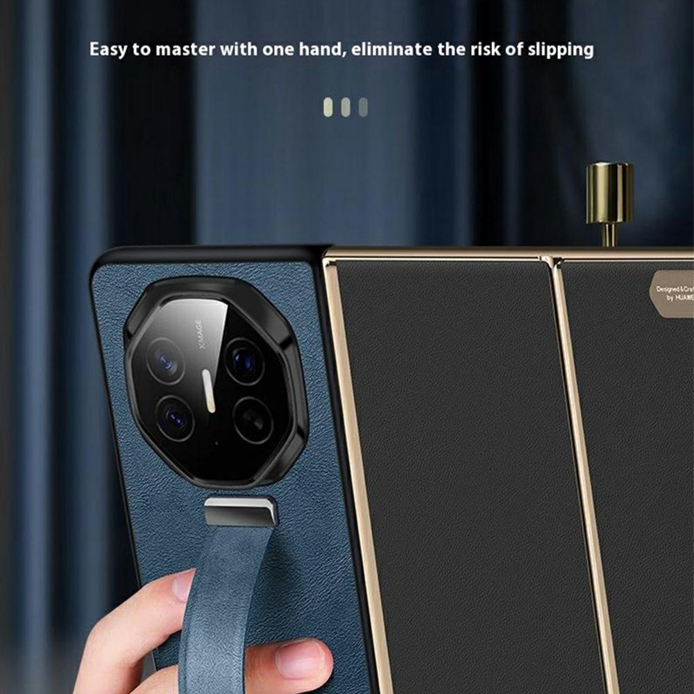 SULADA Fashion Series for Huawei Mate XT Ultimate Case Wristband Kickstand Leather+PC Back Phone Cover