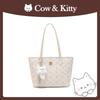 High-value Tote Girl New Large-capacity Cute Class Printed Commuter Shoulder Bag Versatile