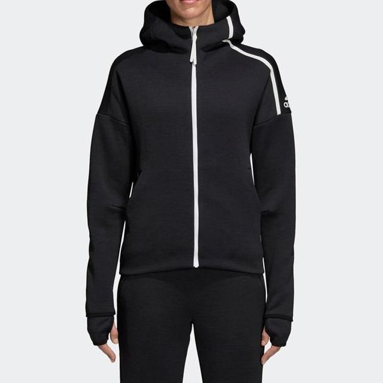 Adidas ZNE Hoodie FR Knit Jacket Unisex Outerwear Black DM5024