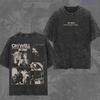 T-shirt Grafica Cowboy Bebop Spike Spiegel Lavaggio Vintage, Maglietta Streetwear Anime Retrò