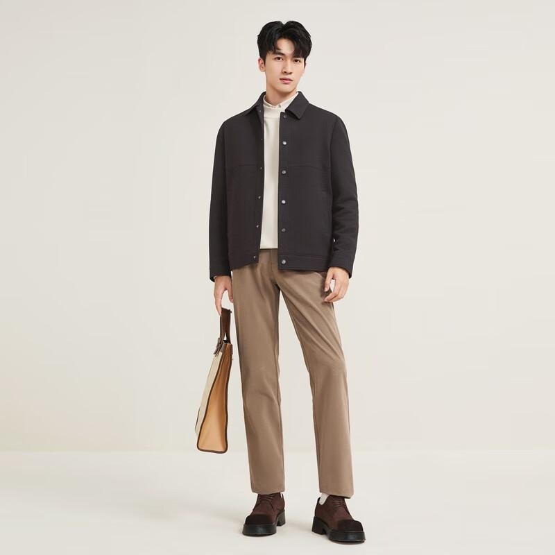 SEVEN Men's Modal Textured Lapel Casual Jacket