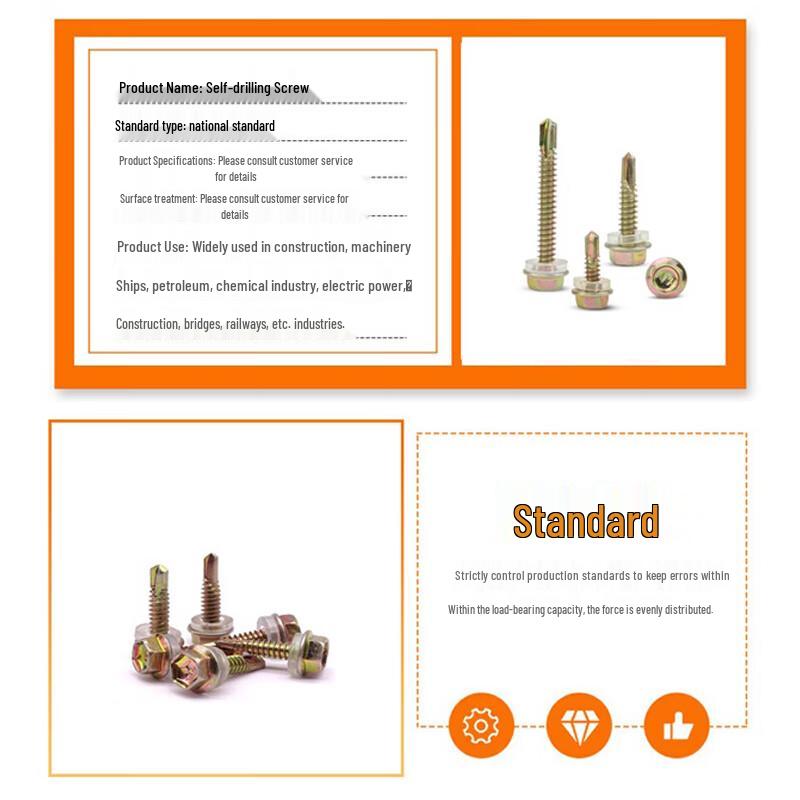 Naixin Hex Head Self-Drilling Screws