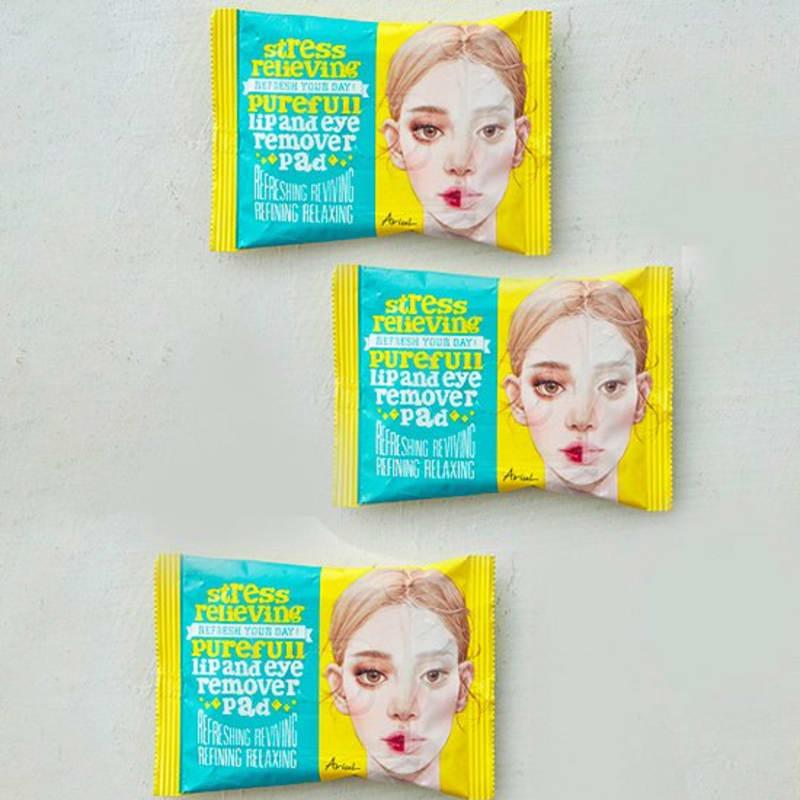 

[Ariul] Stress Relieving Lip & Eye Remover Pad 30 sheets*3