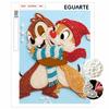 5D DIY Pearl Painting Kit, Chip & Dale Hugging Decorative Crafts Handmade Gift Home Bedroom Wall Art