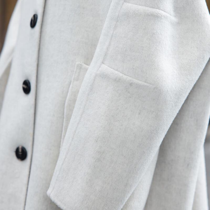 Mocana Women's Elegant Long Wool Blend Coat