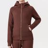 Women's Scuba Slim-fit Full Zip Fleece-lined Hooded Sweatshirt for Casual Sport & Yoga