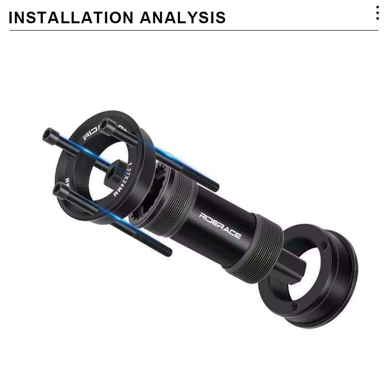 RIDERACE Fahrrad Tretlager Umbausatz Amerikanisch auf Euro 24MM BB BB68/73 Adapter Für BMX Fahrrad Kurbelsatz Teil Schwarz