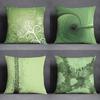Tropical Leaves Series Pillow Gift Home Office Decoration Pillow Bedroom Sofa Car Cushion Cover Pillow Case (45cm * 45cm)