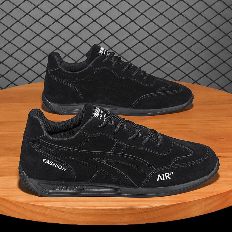 2024 Forrest Gump Retro Korean Style Men's Running & Skate Shoes - Spring Trendy Casual Waffle Design.