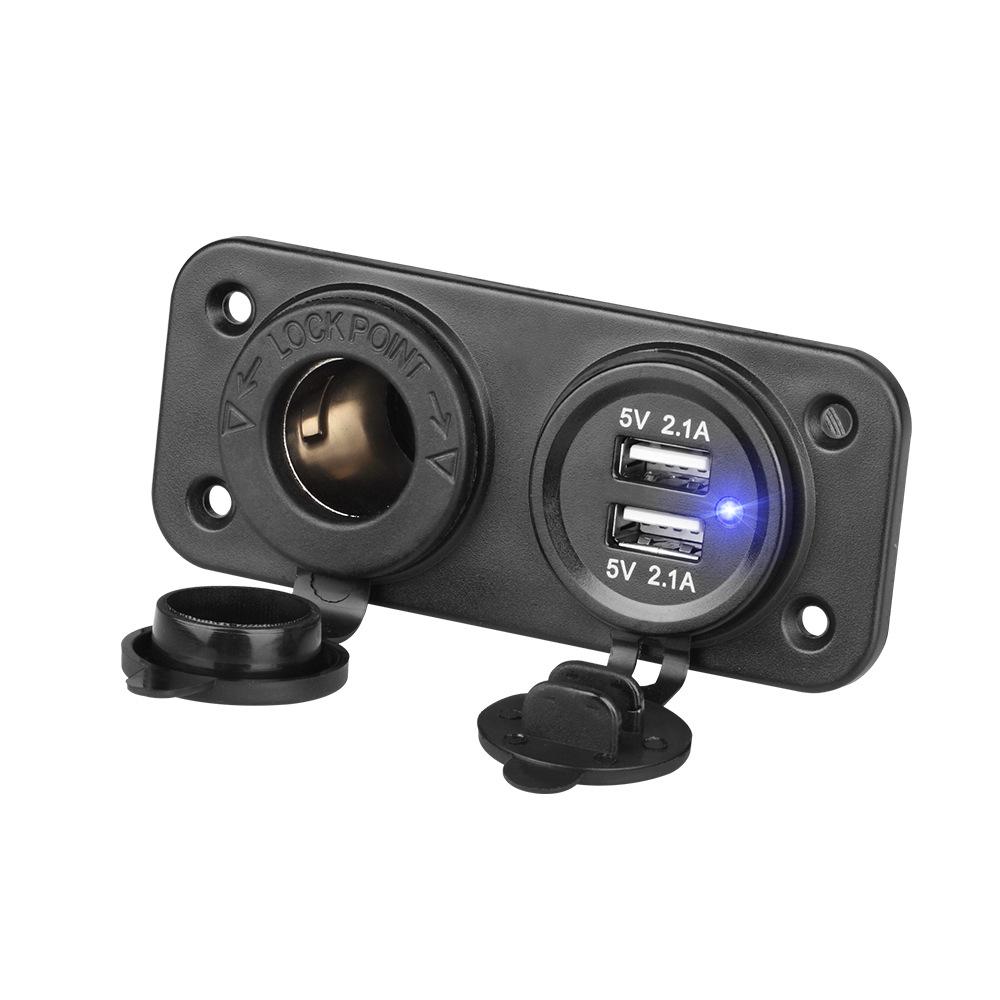 

Dual USB Car Charger for Vehicles & Boats (12-24V)