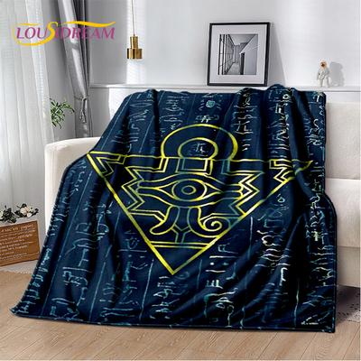 Yu-Gi-Oh MONSTER CARD Anime Cartoon Měkká plyšová deka, flanelová deka přehoz do obývacího pokoje Ložnice Pohovka Pikniková pohovka 3D