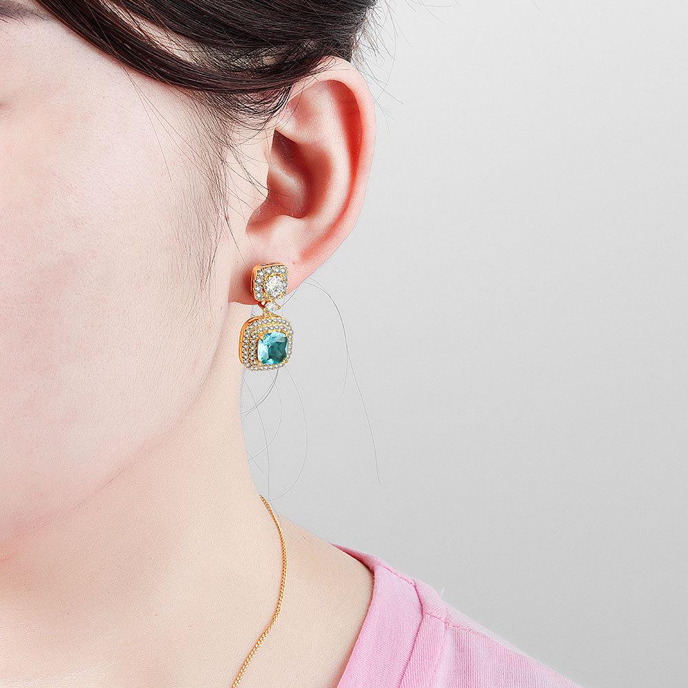 Pendientes Tancise de Plata de Ley 925 con circonita, pendientes colgantes para mujer, regalos de fiesta de boda