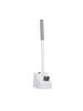 PP Dual Head Toilet Brush with Base for Cleaning No Dead Corners Toilet Squat Toilet with Extended Hard Bristles for Special Use