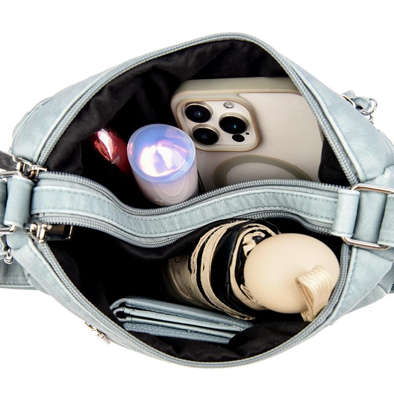 Women's Bag Multi-Pocket Shoulder Bag Lightweight Large Capacity Crossbody Bag