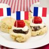 50pcs French Flag Toothpick Flag Cocktail Party Pick Paper Cake Tag