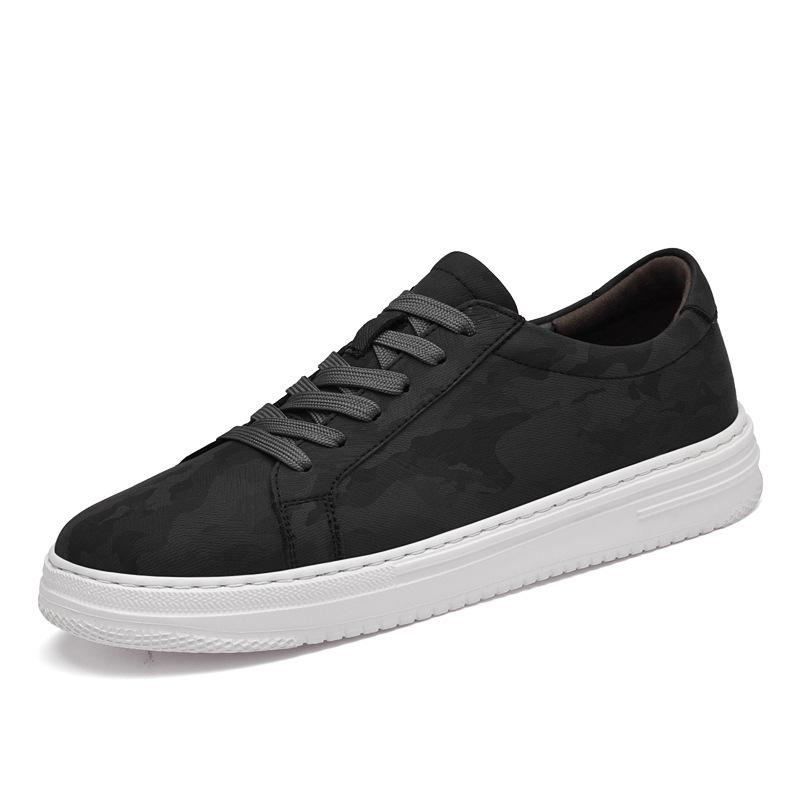 Autumn Men s 8CM Invisible Height Increasing Breathable White Sports Shoes 45