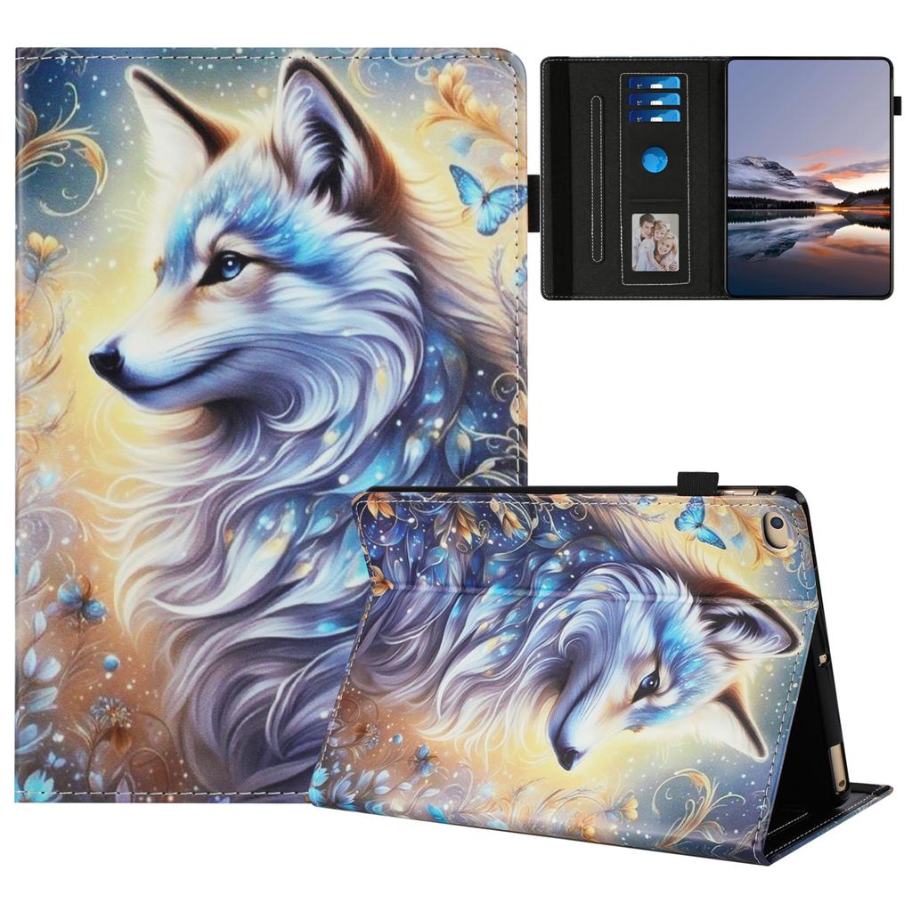 Tablet Case For iPad 9.7-inch (2018)/(2017)/iPad Air 2/Air (2013) Pattern Leather Cover with Auto Sleep/Wake,Card Holder