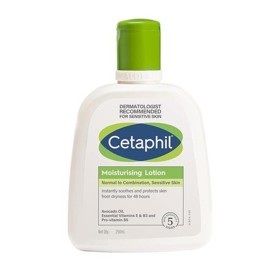 Cetaphil Fuktighetskrem for sensitiv eller tørr hud + Mild hudrens, 250 ml hver