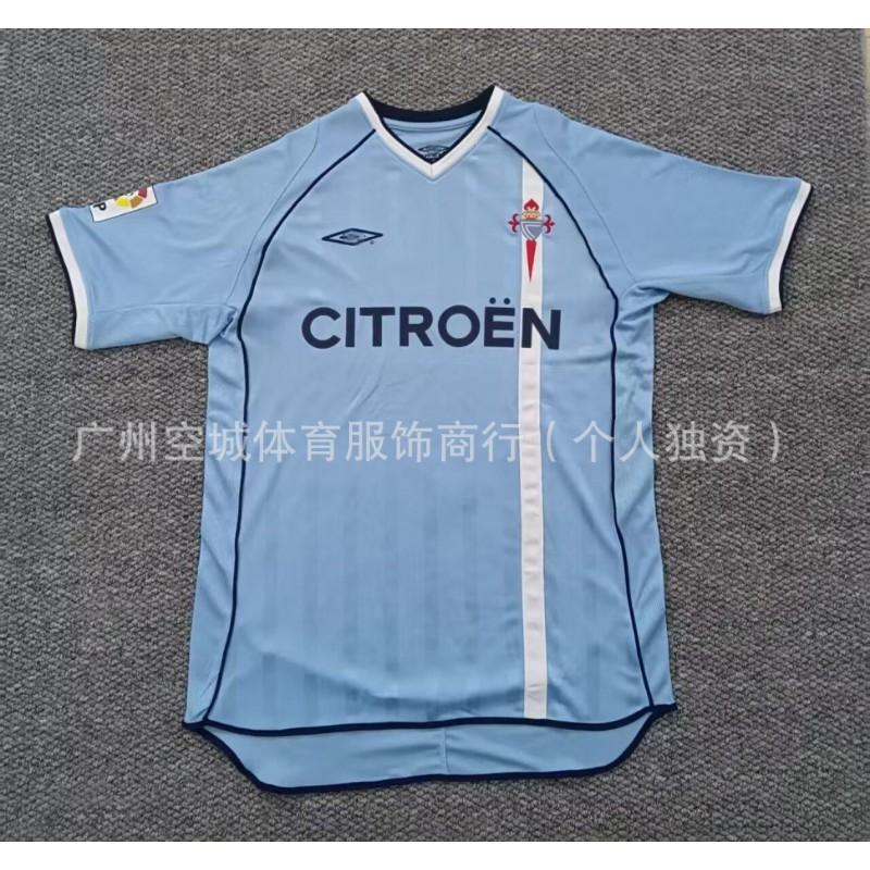 Retro Football Jersey 90s 90-97 Sporting Gijn Celta Vigo Rayo Vallecano Mlaga Short Sleeve Soccer Shirt