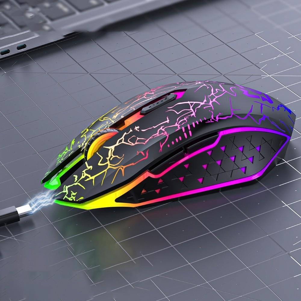 Dual-mode 2.4G Wireless Mouse Bluetooth Rechargeable Mouse Cool Laptop Wireless Mouse  PC