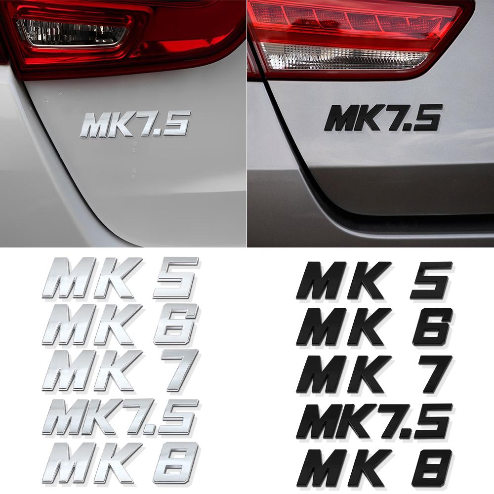 AUEVJ1 ABS Letter Logo Car Body Rear Trunk Badge Sticker Auto Decal Decoration Accessories for Volkswagen MK5 MK6 MK7 MK7.5 Emblem