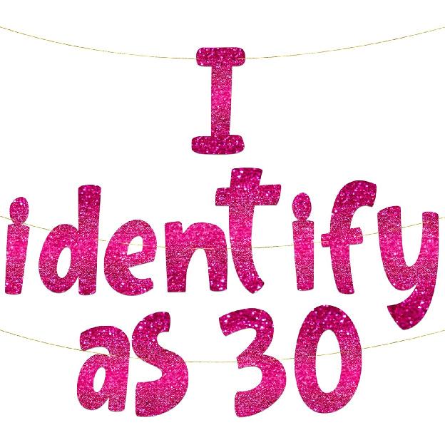 Funny Gold Glitter Banner Happy Mens Birthday Party Supplies, Ideas, and Gifts 21st, 30th, 40th, 50th, 60th, 70th, 80th Adult Birthday Decorations