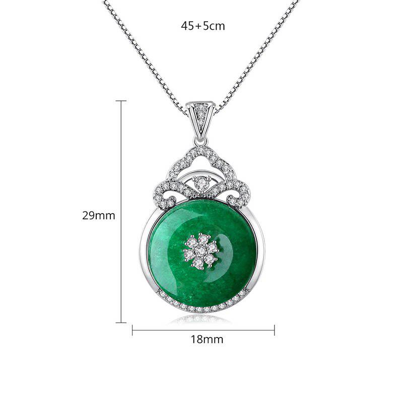 BELLA BOX Collana di cristallo semplice con catena di clavicola personalizzata splendida a forma di verde di vendita caldo per il commercio all'ingrosso di gioielli da sposa da donna