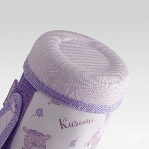 Skater Sports Bottle Direct Drinking Water Bottle 990ml with Bottle Cover Kuromi Flower Wreath Sanrio KSDC10S-A