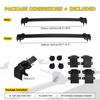 For Jeep Compass 2011-2022 Roof Rack Cross Bars 68kg Load SUV Exterior Rooftop Luggage Kayak Cargo Hard-Shell Carrier Holder