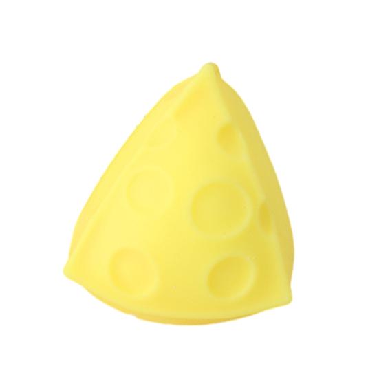 Triangle Cheese Squeeze Toy Stress Cheese Fidget Toy Relief Yellow Relaxation Focus Aid Stress Ball Simulated