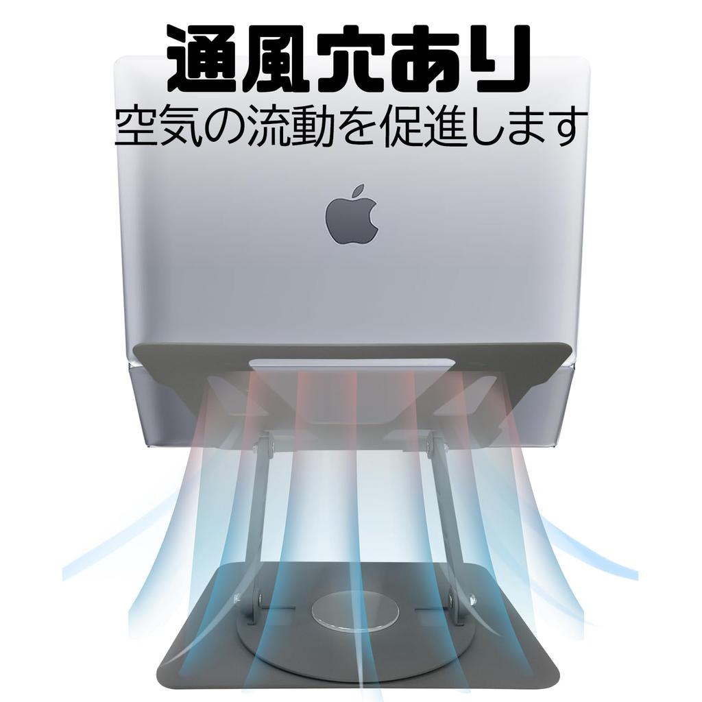 Socpuro Otočný tablet pro notebook Pasuje na palcový Ocelový Nastavitelná výška a Ideální pro PC Přednáška a Zlepšuje Předchází Kompatibilní s Macbookem a Šedý