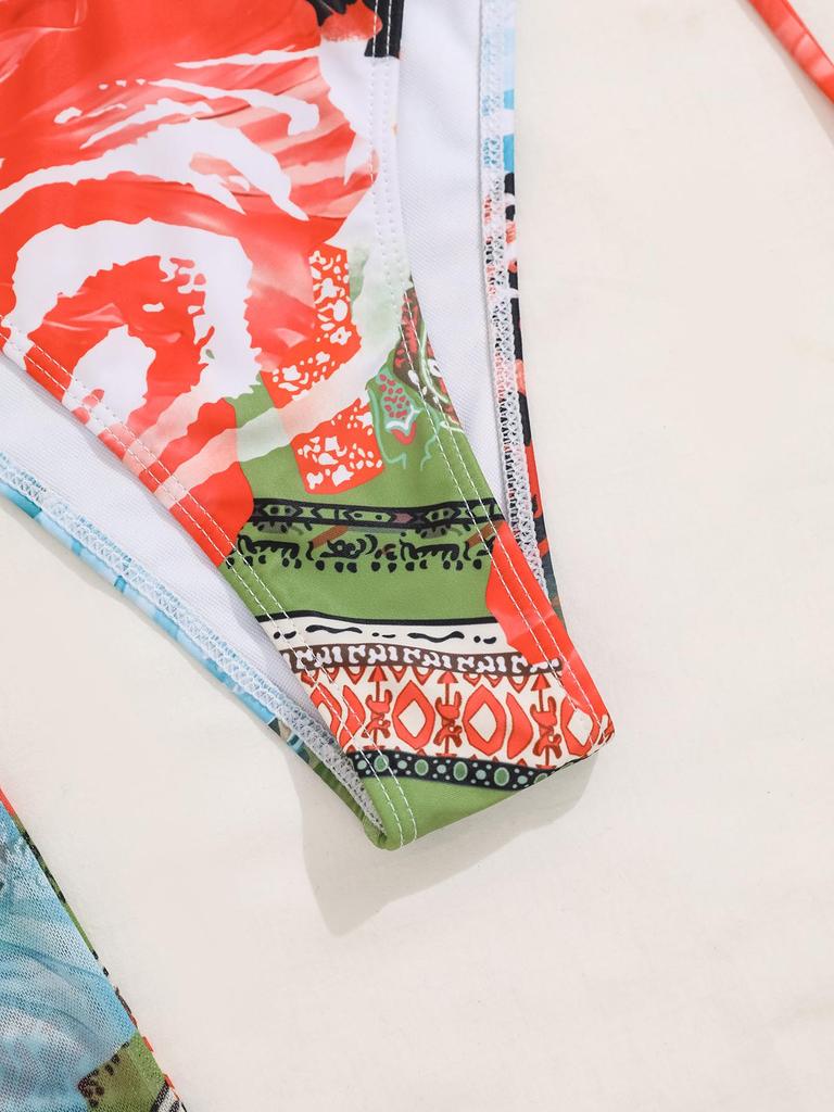 2025 European and American Triangle Cup Quick-Dry Bikini Cover-Up Set for Women