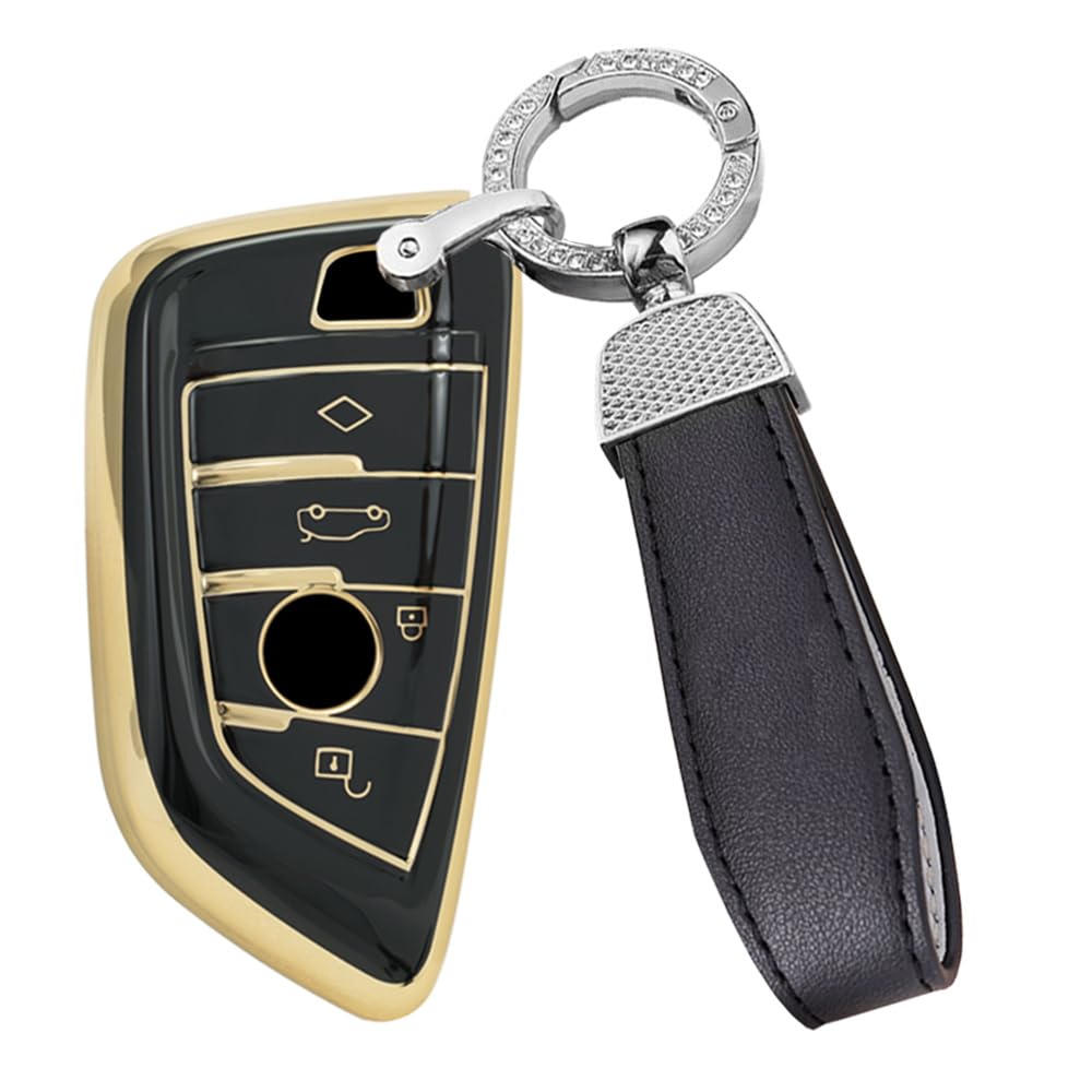 For BMW Key Cover Key Case Key Holder Silicone TPU M чёрный