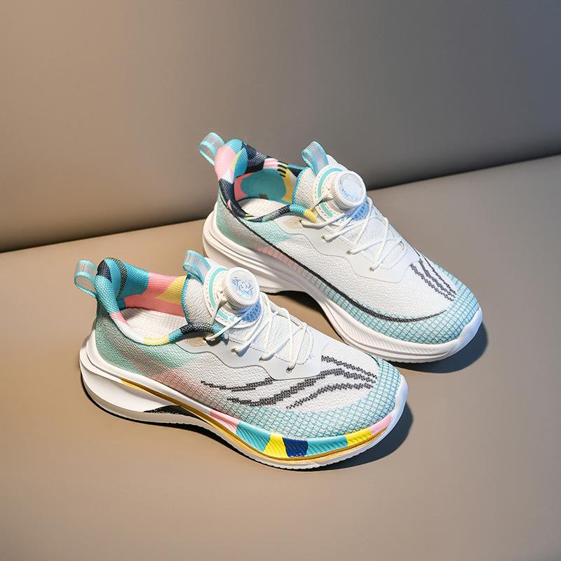 

Children s running shoes Red Rabbit 7pro rotating buckle mesh breathable shoes shock-absorbing sports shoes Primary school physical education class 31