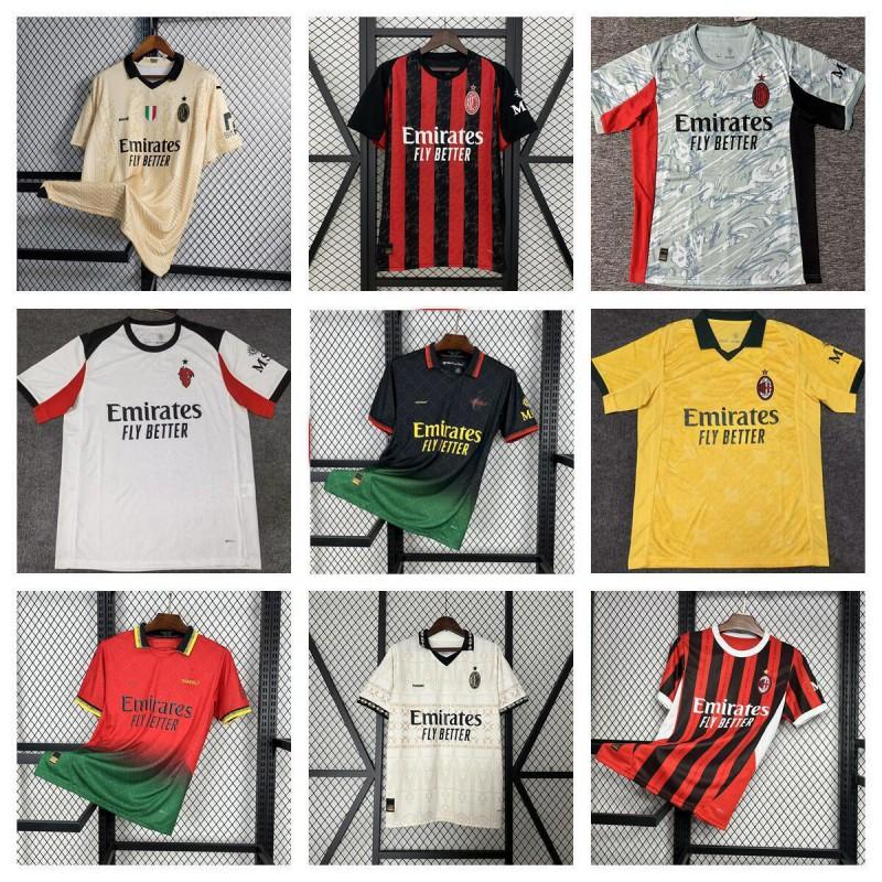 AC Mailand ''-'' Heim Auswärts Trikot 125. Jubiläum Edition Pre-Match Fußballtrikot Herren