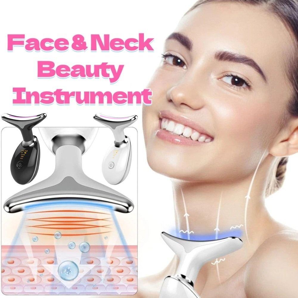 3 Color Light Neck Care Massager Tool Electric Skin Care Tool Neck Beauty Instrument  Women