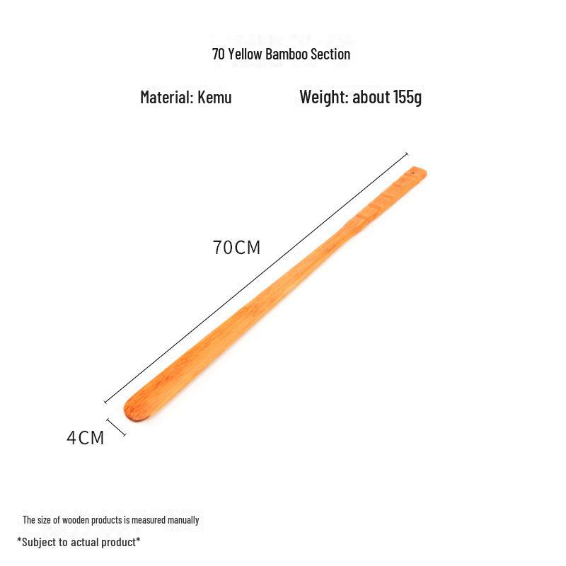 

Длинный деревянный рожок для обуви и чесалка от зуда – 75 см, не требует сгибания
