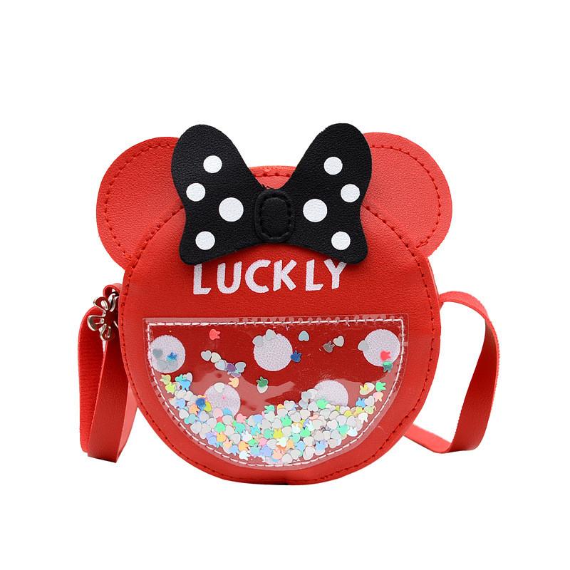 Butterfly Knot Letter Playful Mini Pattern Kids Shoulder Bag Girls Use Daily