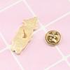 Cartoon Dog Paw Enamel Brooch Pin Denim Jacket Backpack Badge Jewelry Decor