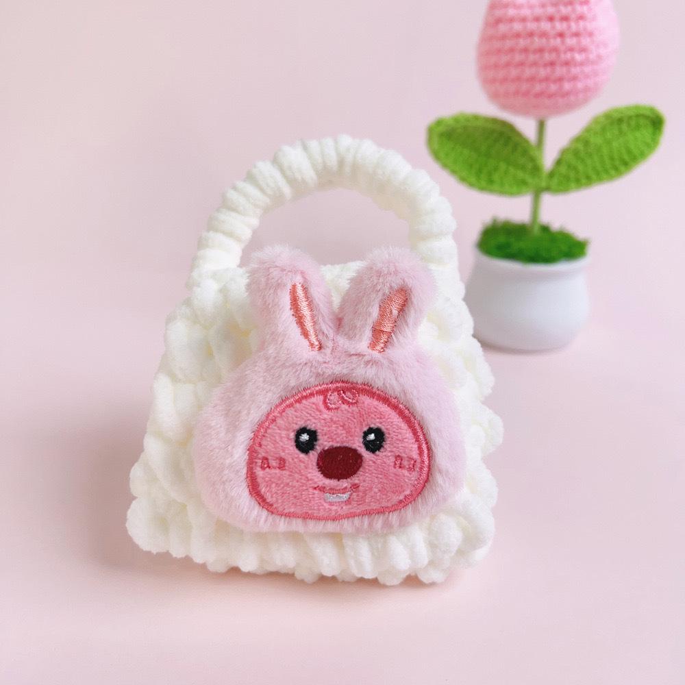 

Мультяшный рубиновый вязаный кошелек для монет и чехол для Bluetooth-гарнитуры с милым кулоном Individual Color Card Packaging + Silicone Rope