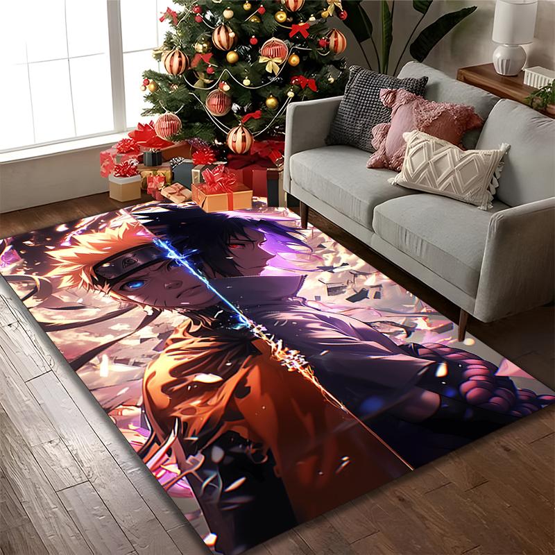 1pc Digital Printed Chair Rug for Home Office Use, naruto Carpet Appropriate for All Seasons, Soft Area Carpet