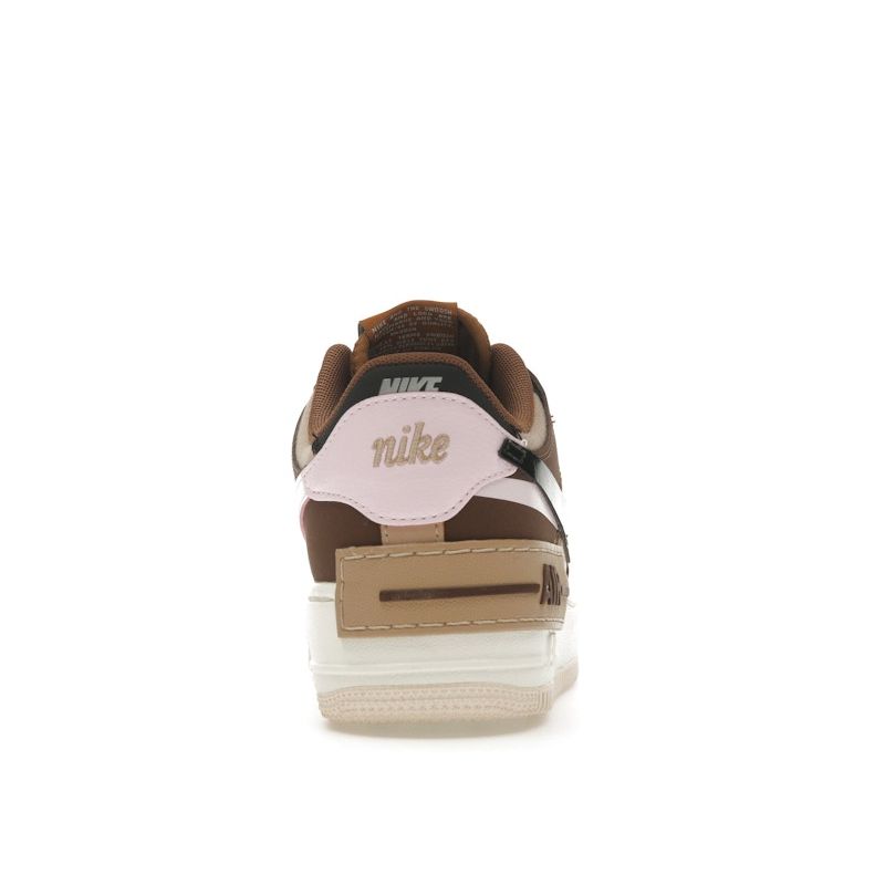 Nike Air Force 1 Shadow Light British Tan Women Sneakers Brown Pink-Foam Hemp DZ1847-200